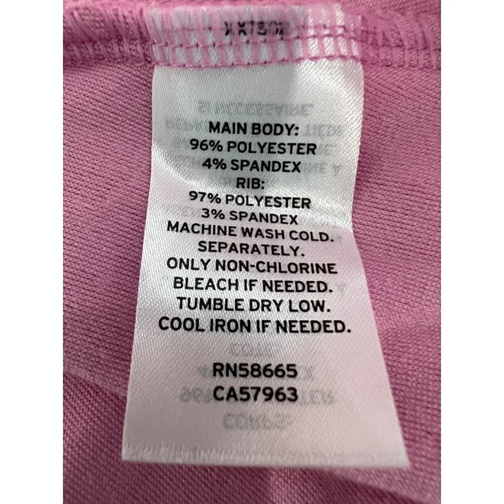 New ZELLA GIRL Kids' Size L (10/12) Cozy Active Luxe velour Top Pink *Defect*
